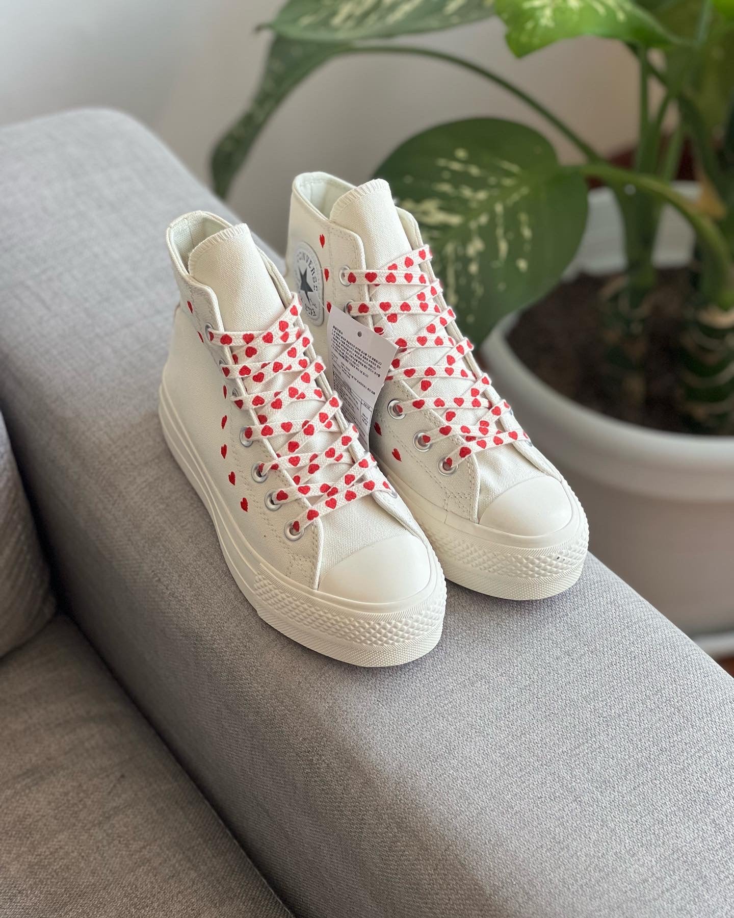 Converse plataforma san Valentín