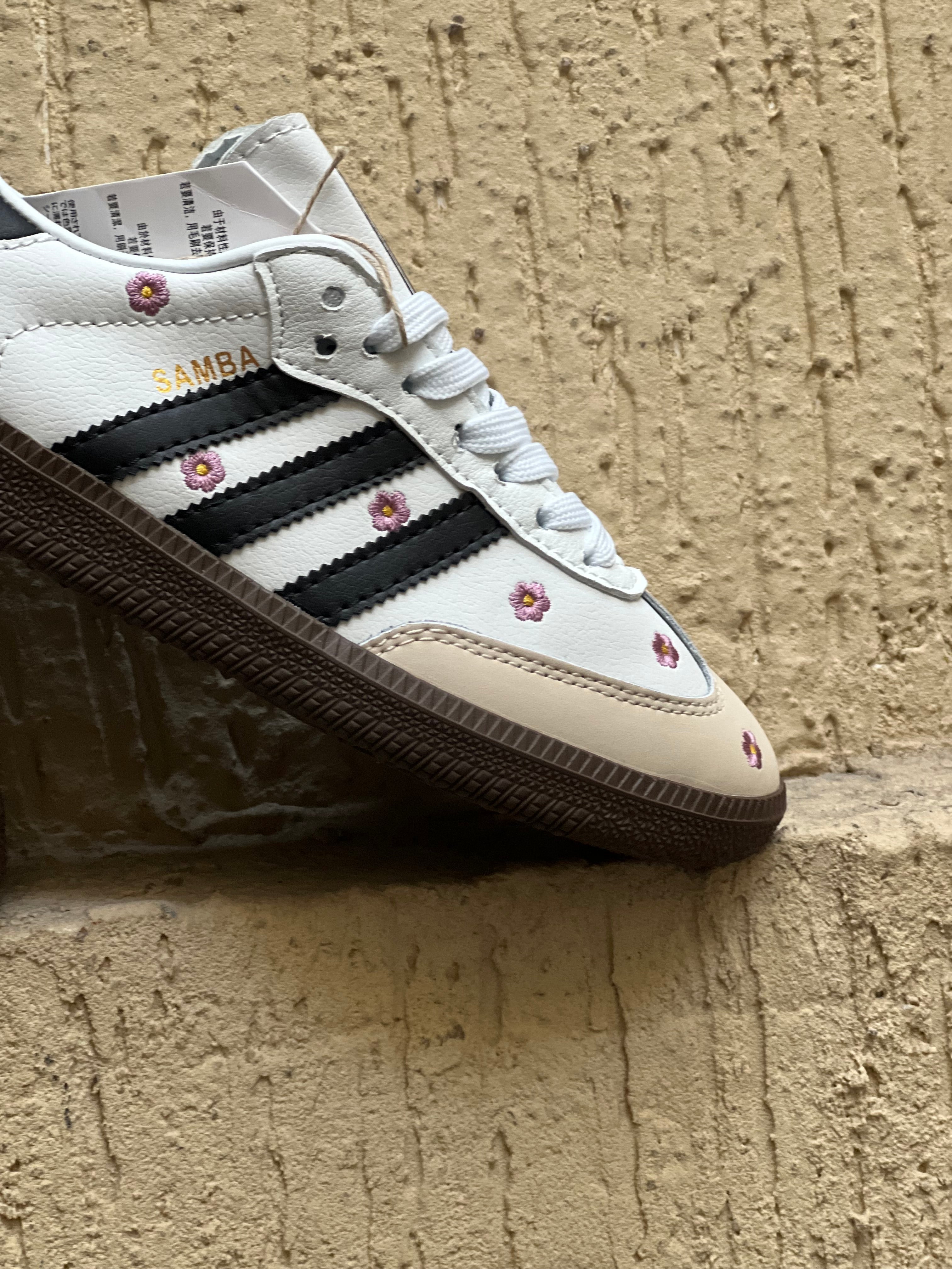 adidas Samba OG white Floral