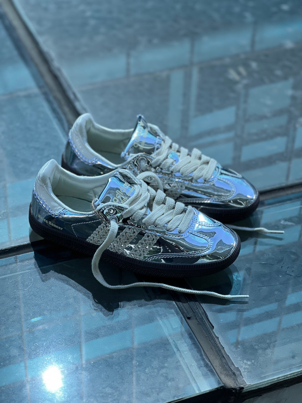 Adidas wales bonner dama metalic silver