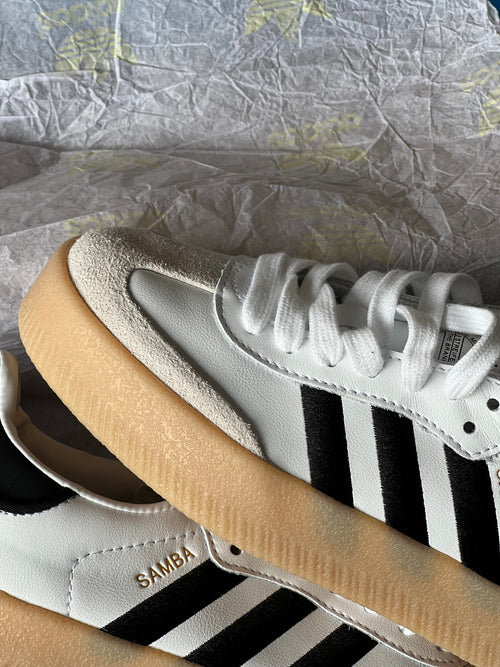 Adidas sambae “blanco negro “