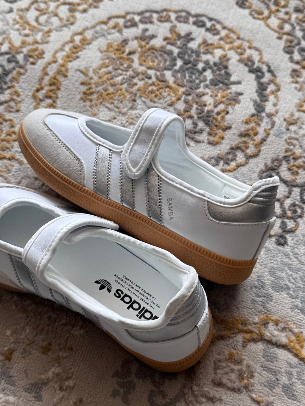 Adidas samba Mary Jane ballet
“Blanco plateado”