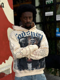 Hoodie Godspeed “out of Many One “beige
