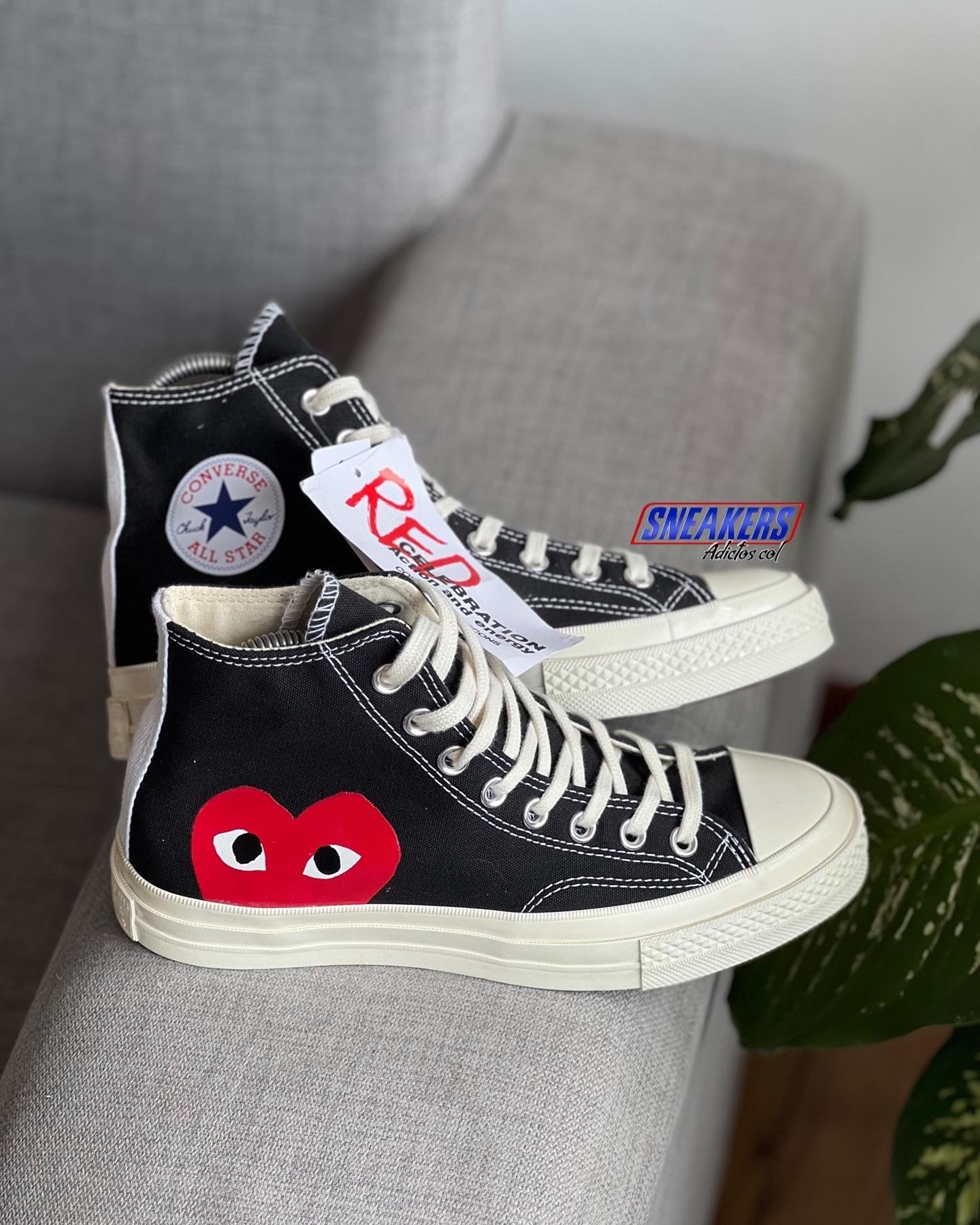 Chuck 70 "black" de Comme Des Garçons Play x Converse
