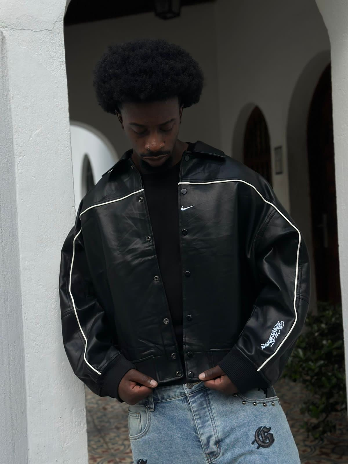 Chaqueta Nike poli piel
