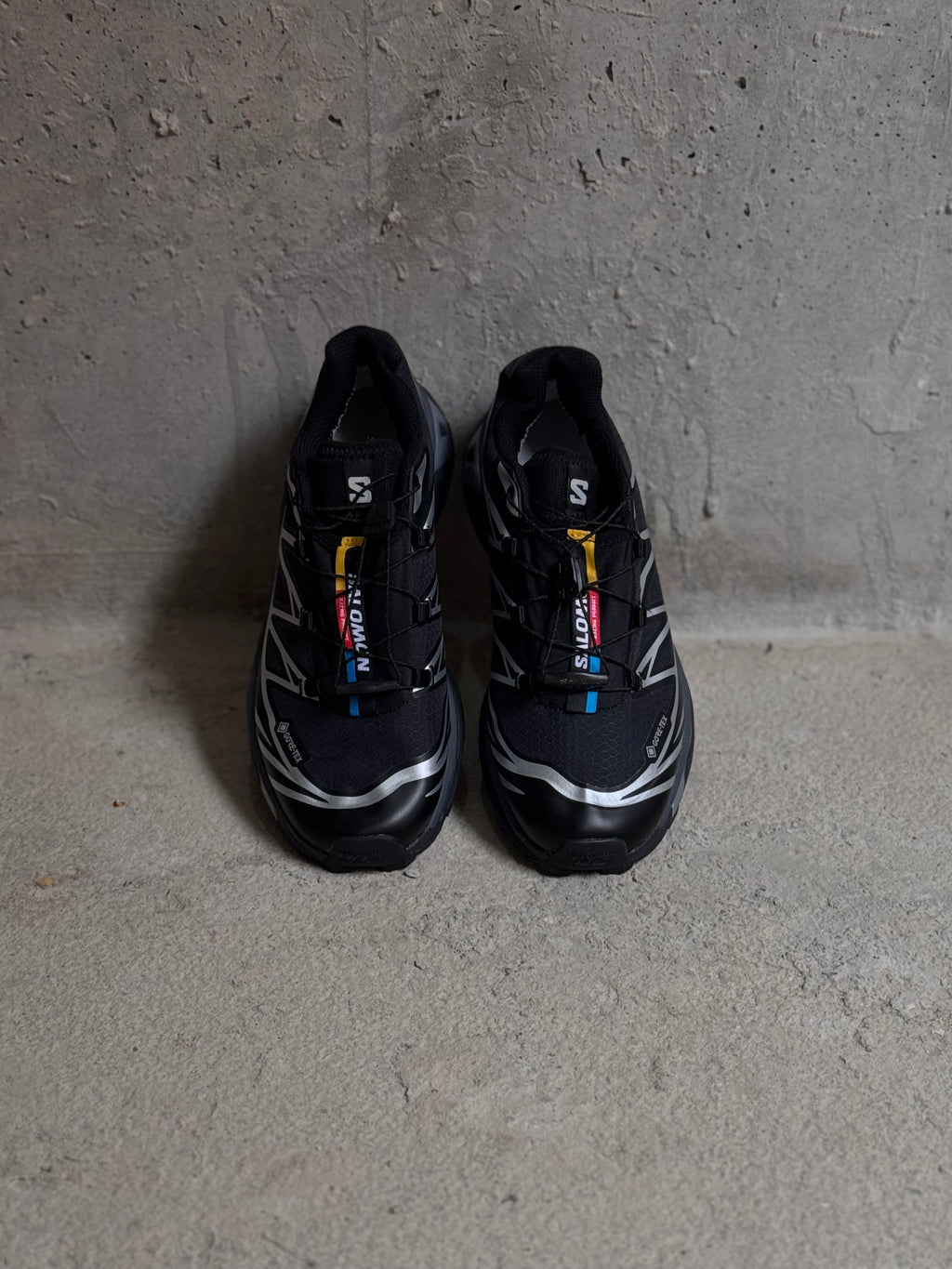 Salomón xt6 goretex “black silver”