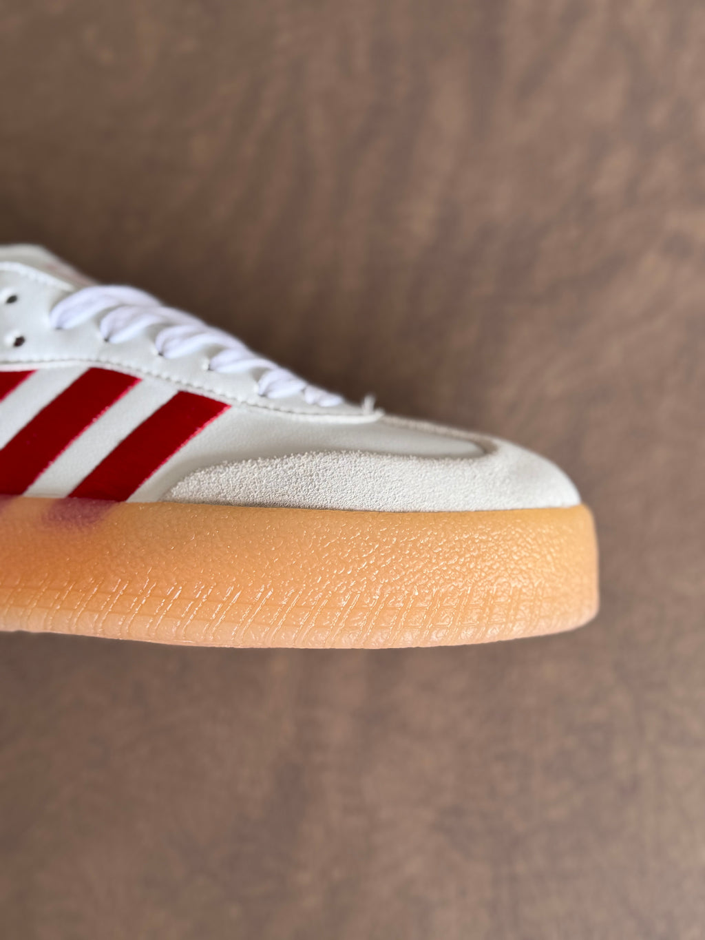 Adidas sambae “blanco rojo “