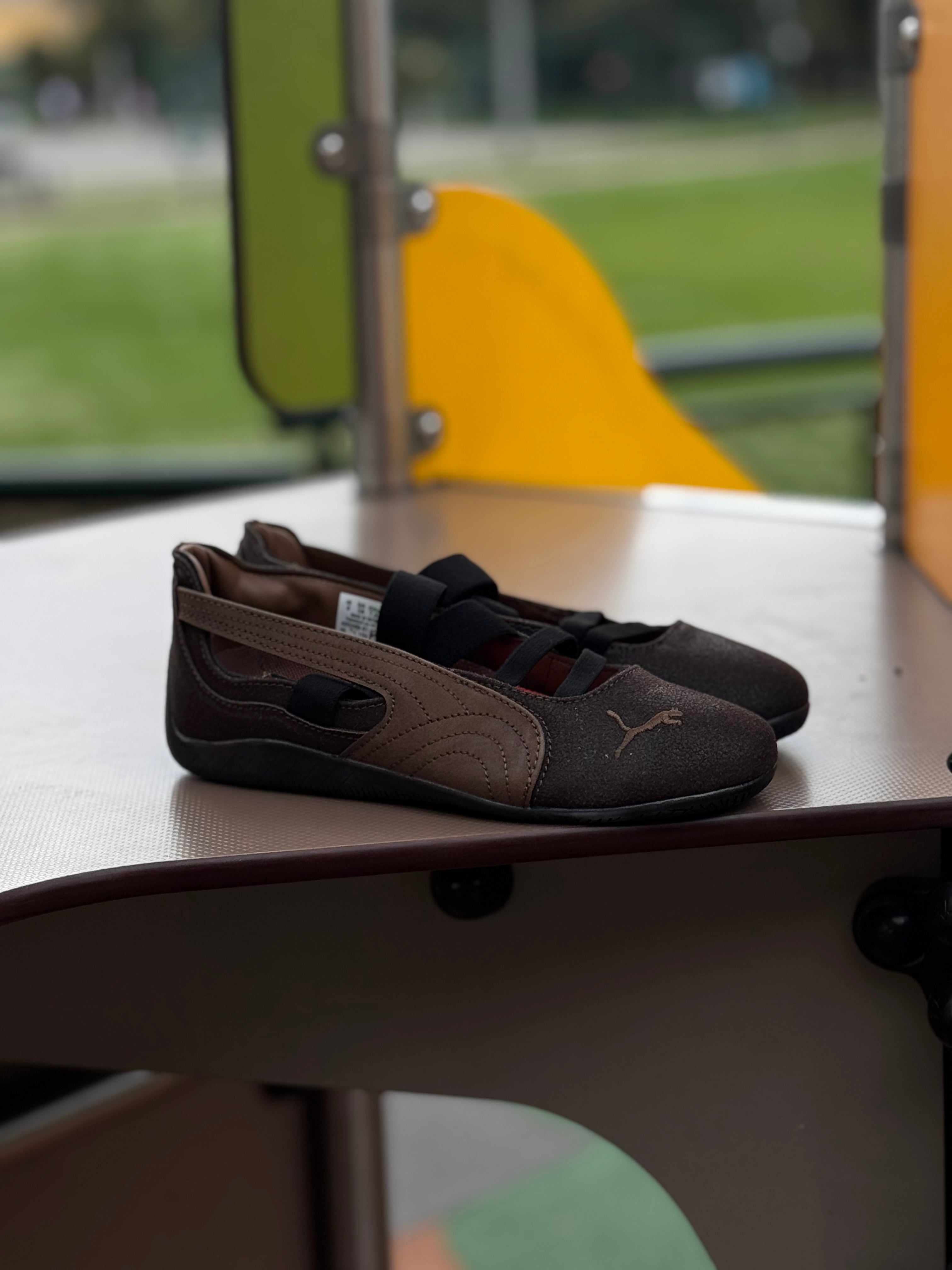 Puma flats speedcat ballet “voo Dark chocolate “