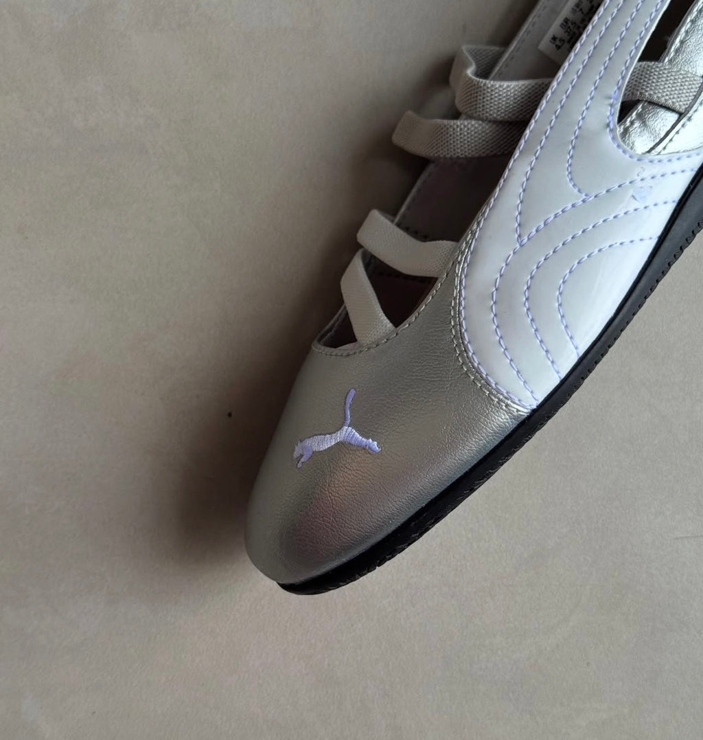 Puma speedcat “flats ballet” silver