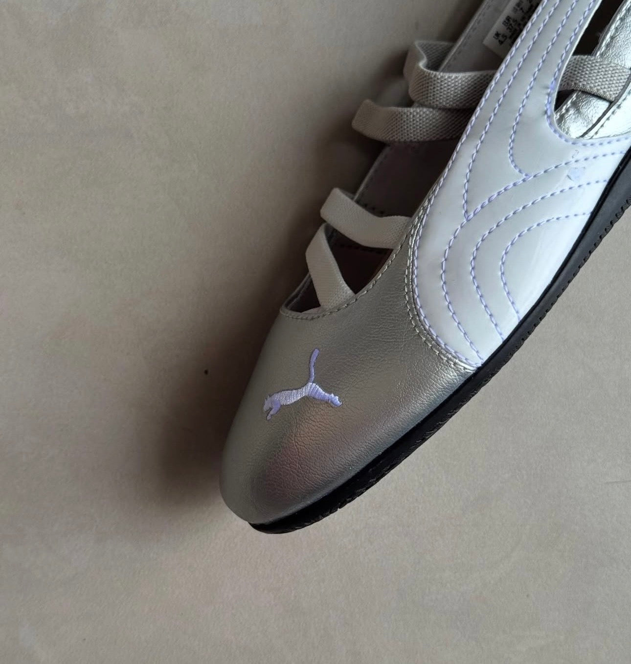 Puma speedcat “flats ballet” silver