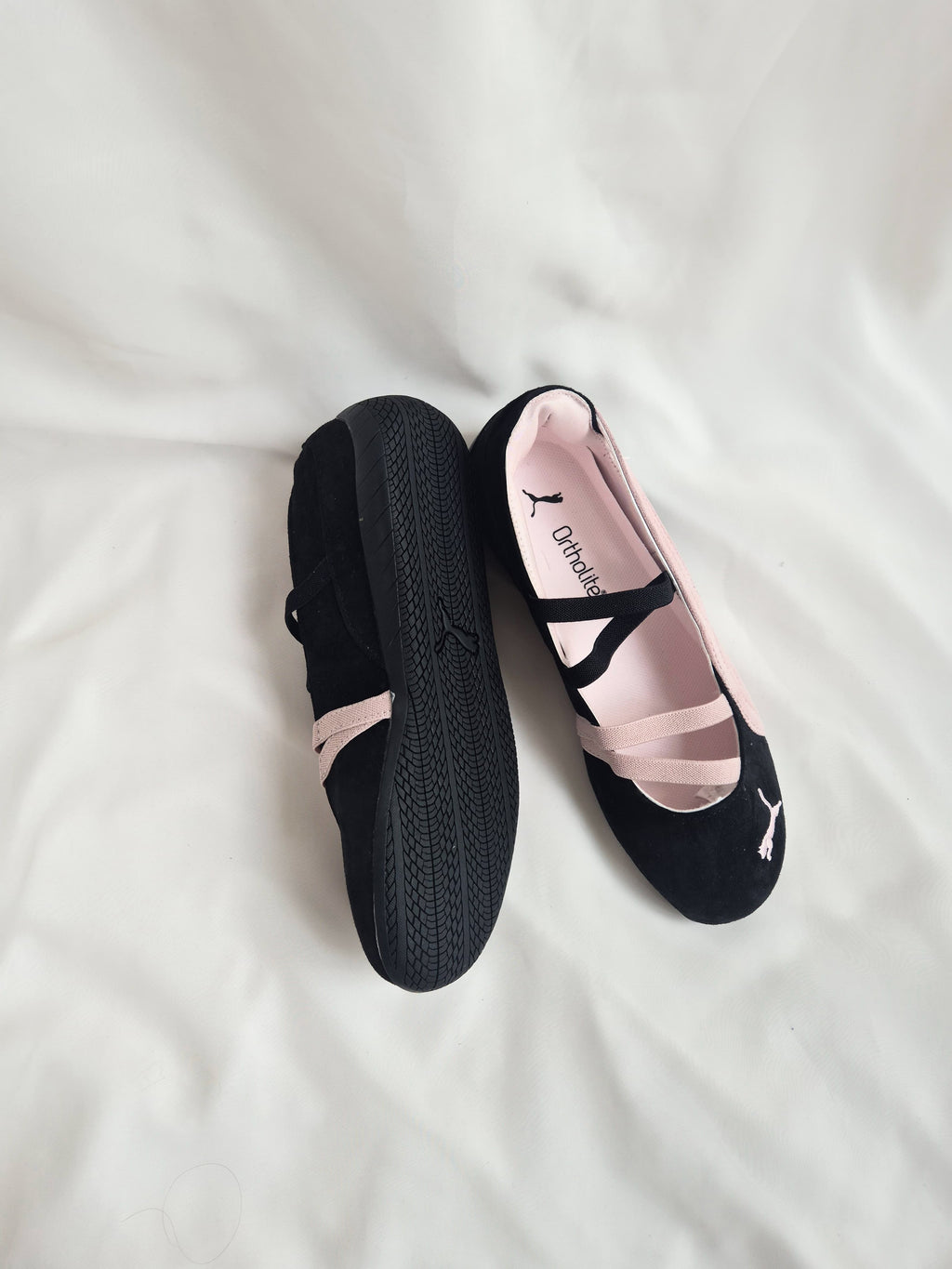 Puma speedcat “ flats “black mauve