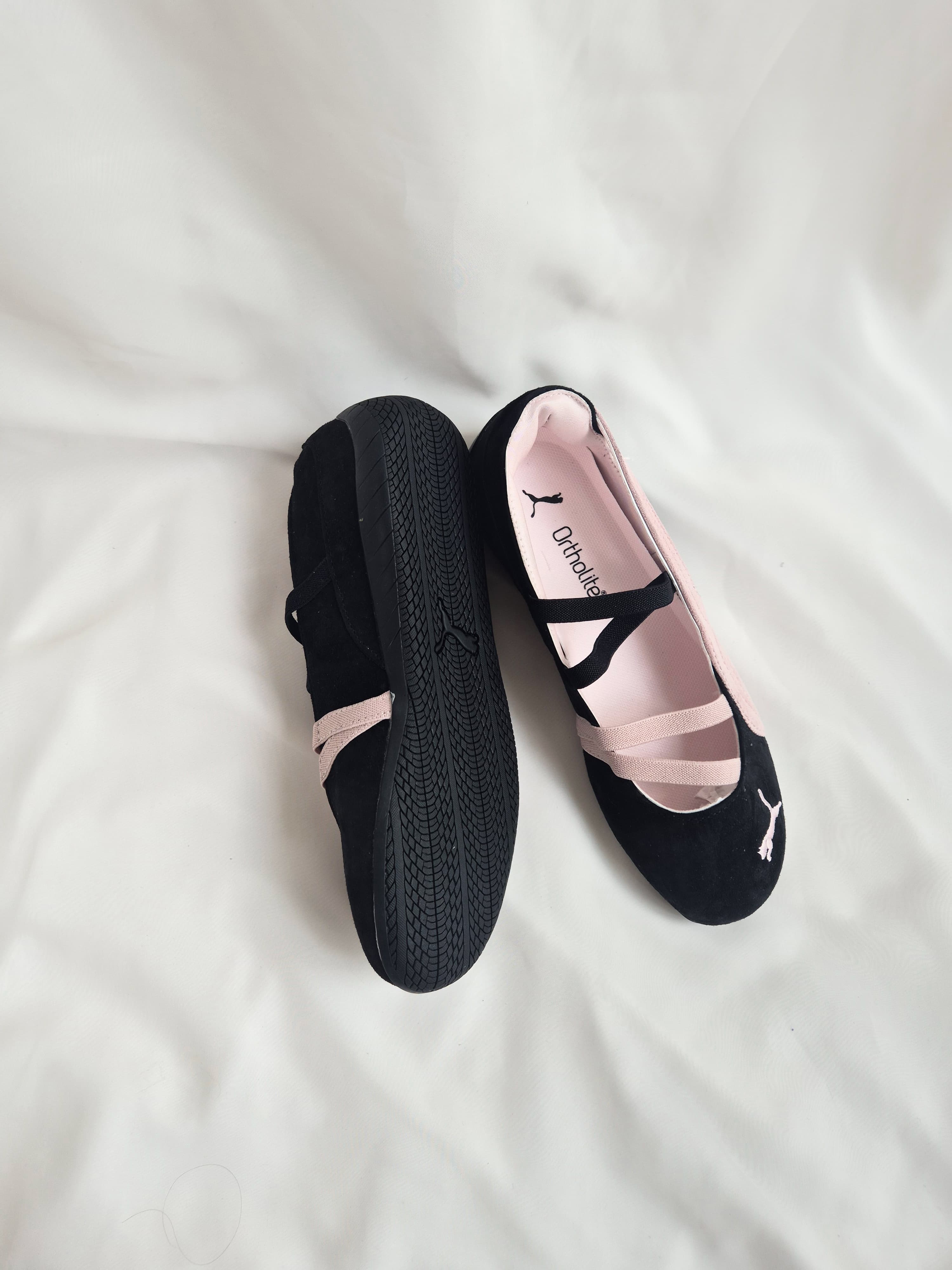 Puma speedcat “ flats “black mauve