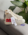 Chuck 70 "White" de Comme Des Garçons Play x Converse