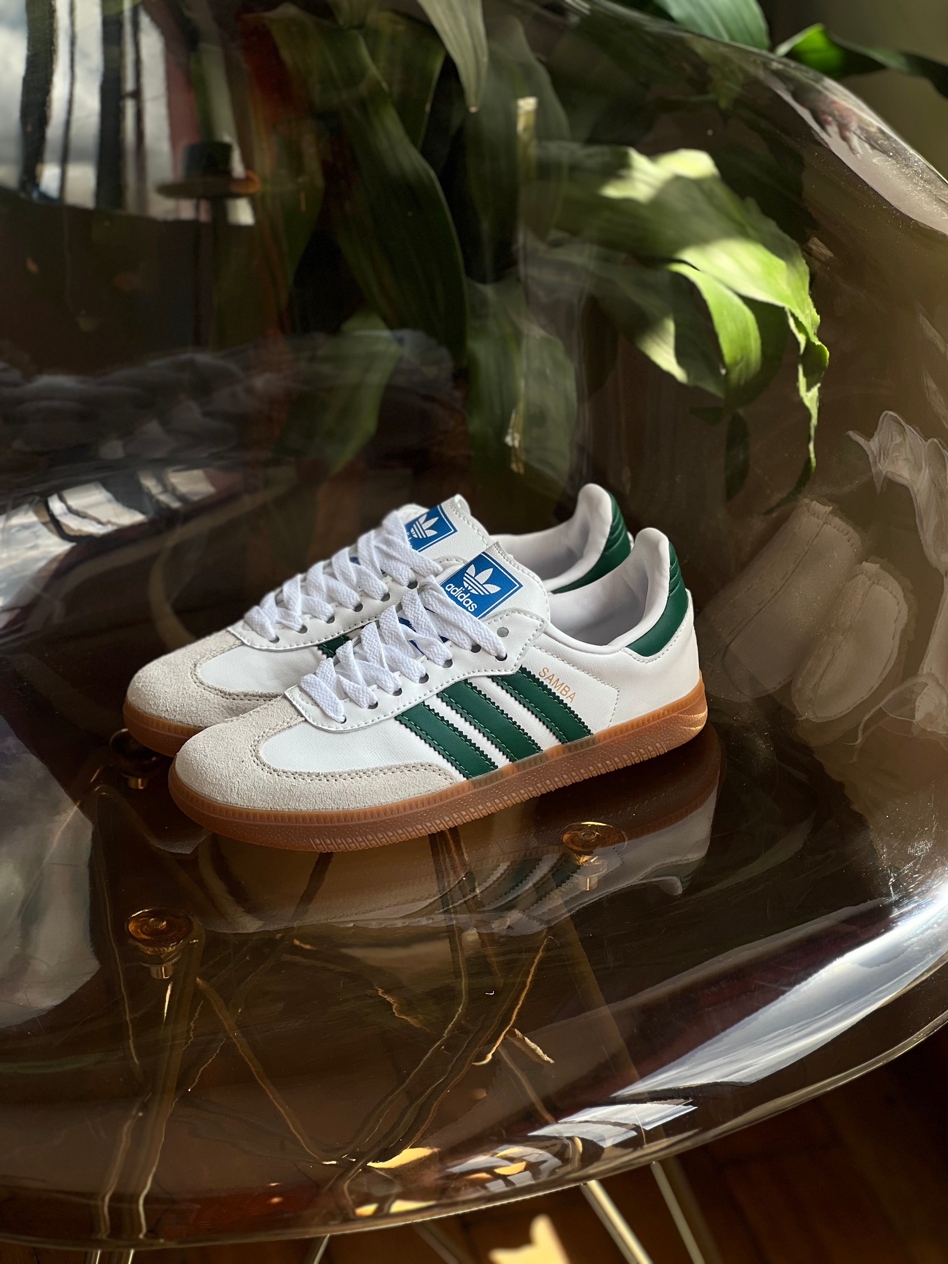 Adidas Samba clásica “blanca verde”