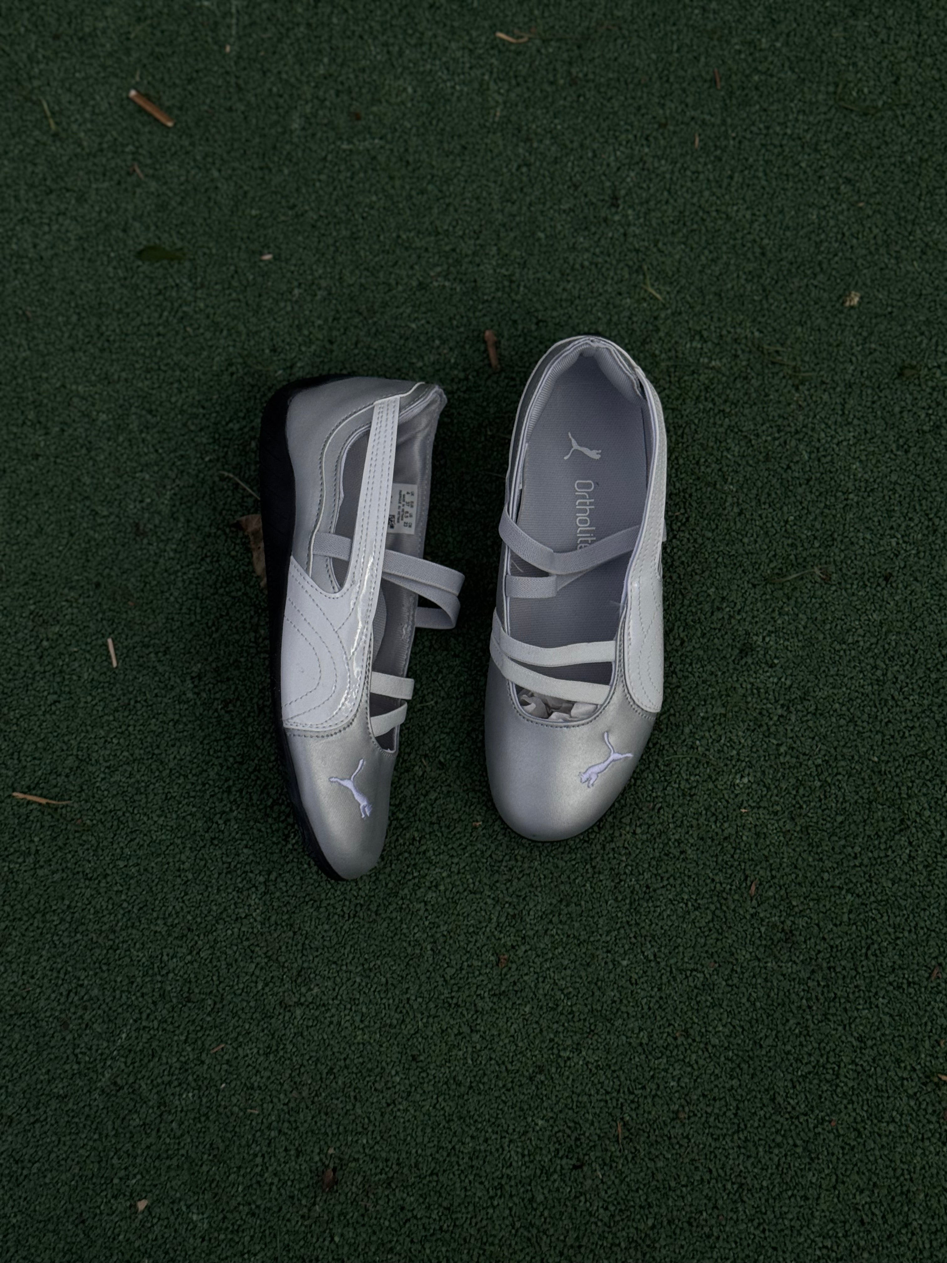 Puma speedcat “flats ballet” silver