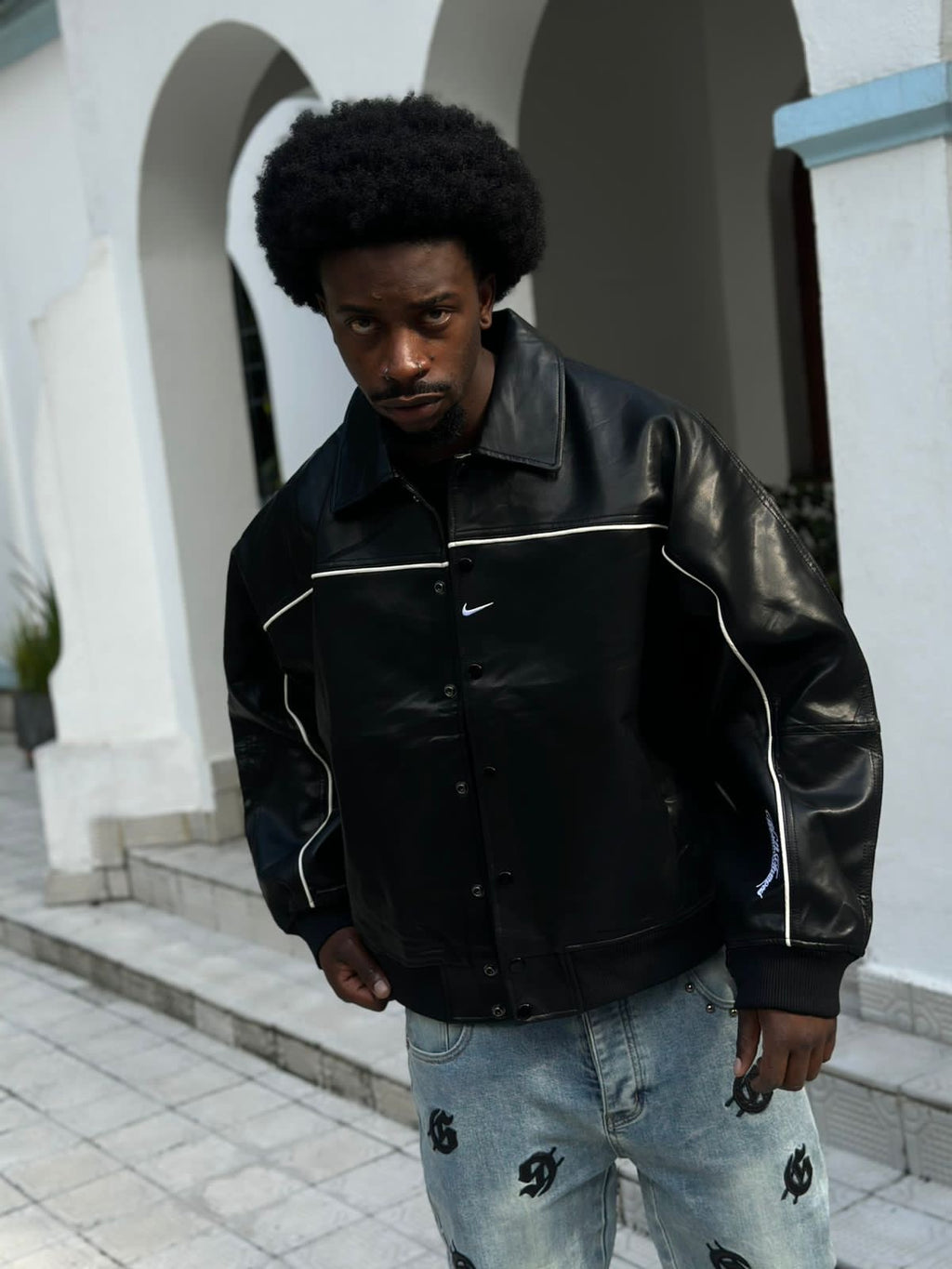 Chaqueta Nike poli piel