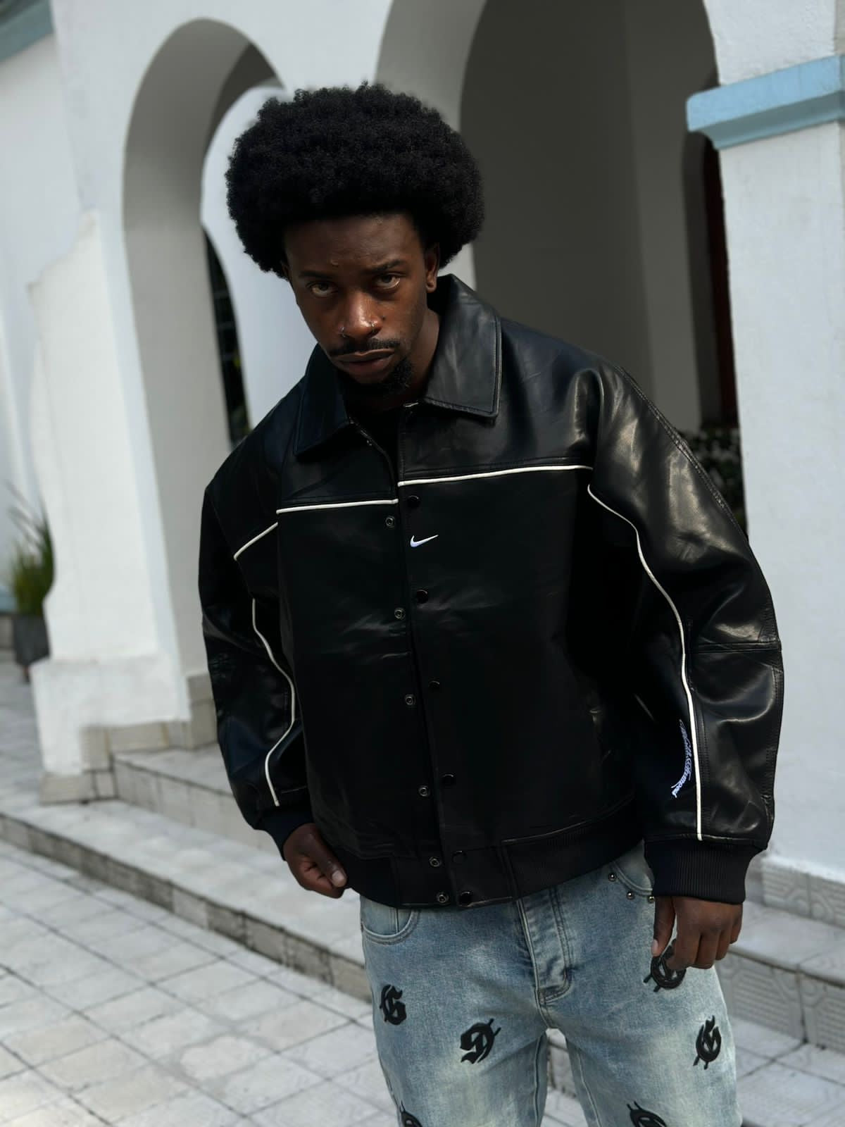 Chaqueta Nike poli piel